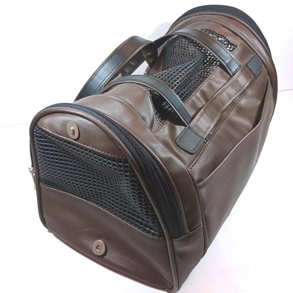 Samsonite Pet Carrier Small Brown Good Travel Mesh Duffel Bag Dog Cat Portable
